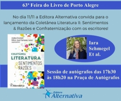63ª Feira do Livro de Porto Alegre Escritora Iara Schmegel na Feira de POA