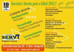 INSCRIÇÕES ABERTAS EDITAL 2010/1